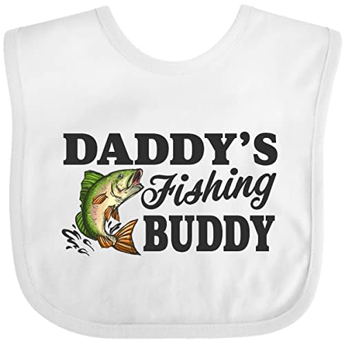 inktastic Daddy's Fishing Buddy Baby Bib