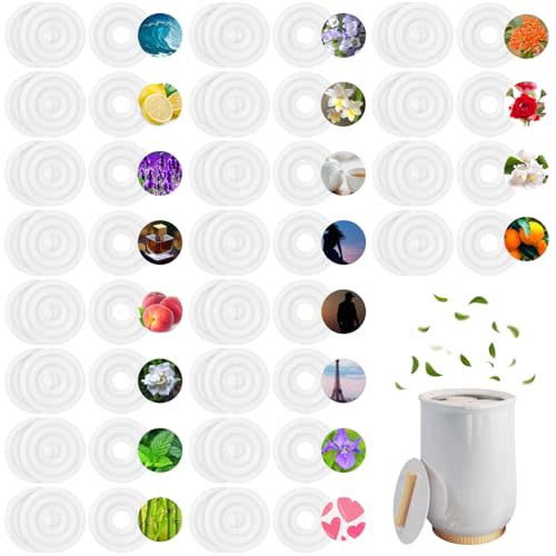 Demissle 60 Pcs 20 Flavors Replacement Fragrance Discs for Towel Warmer Bucket Fragrance Scented Pads Towel Warmer Scent Disc Aroma Tablets for Scent Warmers Bucket