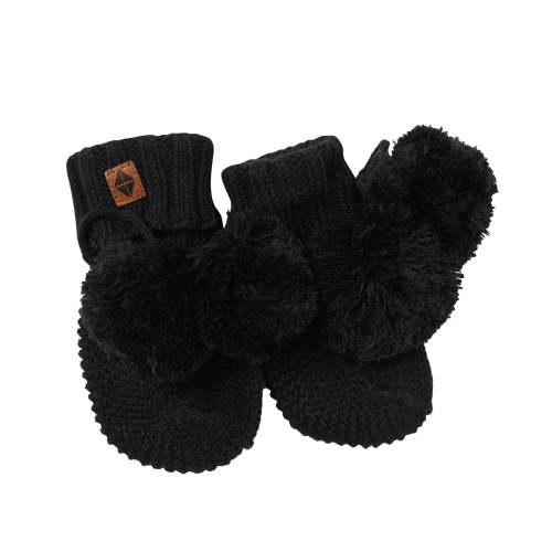 Knit Booties in Midnight
