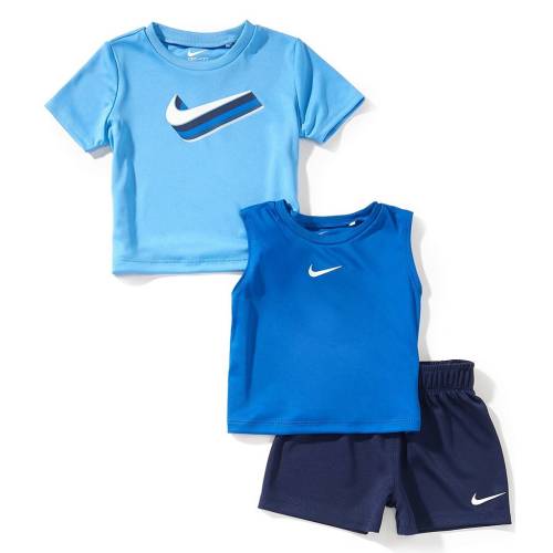Nike Baby Boys Short Sleeve Sportwear Tee & Tank & Shorts 3 Piece Set