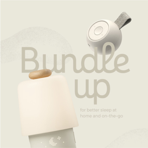 Hatch Hatch Baby Sleep Bundle: Home & Travel Sound Machines - Beechwood & Putty
