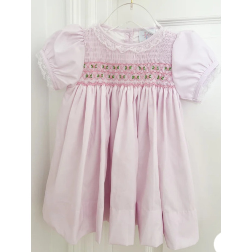Emilia Heirloom Dress and Bonnet in Pink