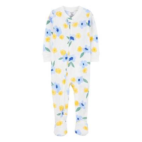 Baby Girl Carter's Floral Thermal Footed Pajamas
