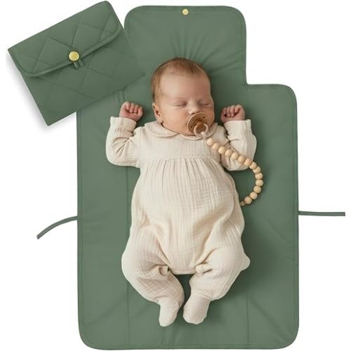 Portable Diaper Changing Pad - Soft and Easy to Clean Diaper Changing Mat for Babies - The Perfect Lightweight and Foldable Pad for Traveling