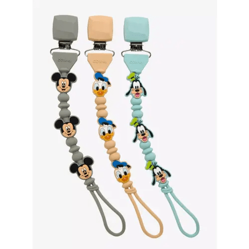 Disney Mickey and Friends Pacifier Clip Set