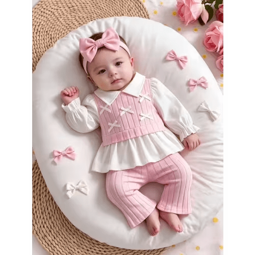 baby girl newborn set girls spring autumn casual shirt set - Temu