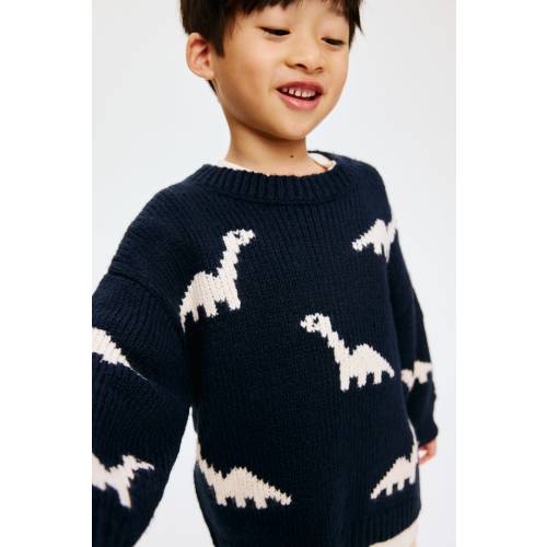 JACQUARD-KNIT SWEATER