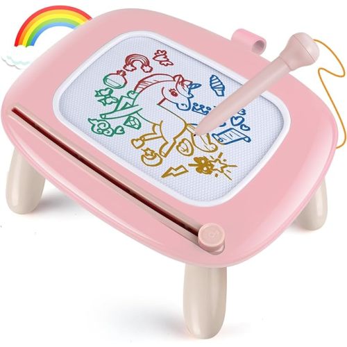 Smasiagon Magnetic Drawing Board for Kids - Toddler Toys for Age 1-2 Boys Girls - Educational Learning Toys for 1 2 3 Year Old Baby Birthday Gifts (Blue)