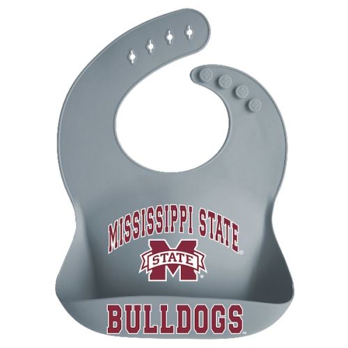 Infant Garb Mississippi State Bulldogs Silicone Crumb Catcher Bib