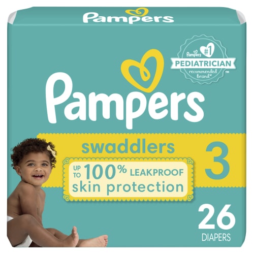 Pampers Swaddlers Diapers Size 3, 26 Count (Select for More Options)