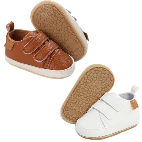 Baby Girls Boys Shoes Soft Anti-Slip Sole Newborn First Walkers High Top Canvas Denim Unisex Infant Sneaker