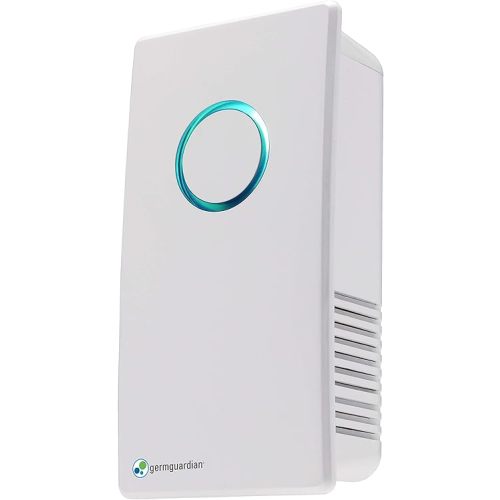 Germ Guardian GG1100W 7” Pluggable Small Air Purifier, Small Room Wall Air Sanitizer, Freshens Air, UV-C Light Kills Germs, Reduces Odors from Pets, Cooking, Mold, GermGuardian, 1-Yr Wty (White)