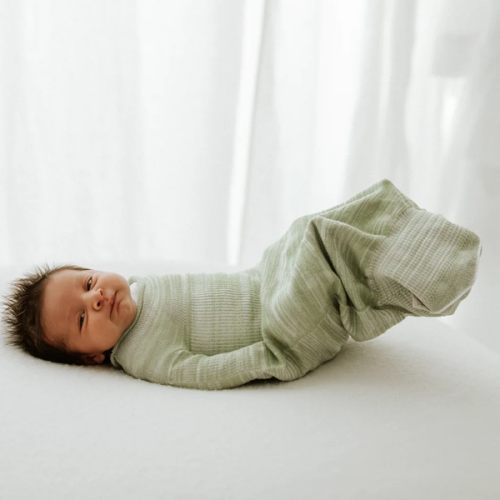 Bamboo Blend Mint Swaddle Sleep Sack – Swaddelini