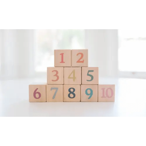 Boho Number + Counting Shape Blocks - Bannor Toys