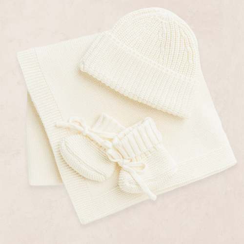 Knit Beanie Bundle - Ivory