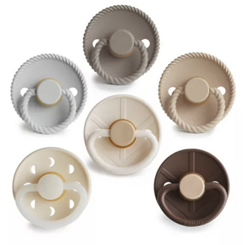 FRIGG 6-Pack Earthy Wonder Rubber Pacifiers - Baby