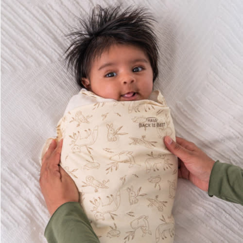 100% Cotton Baby Swaddle Forest Lullaby | Newborn | HALO US