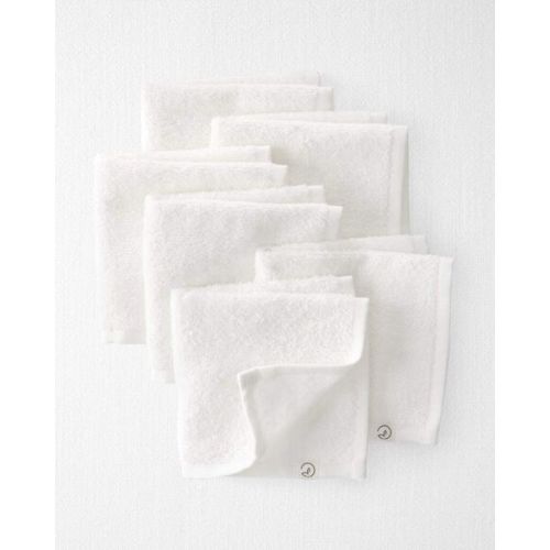 Carter's Baby 6-Pack Organic Cotton Washcloths - White