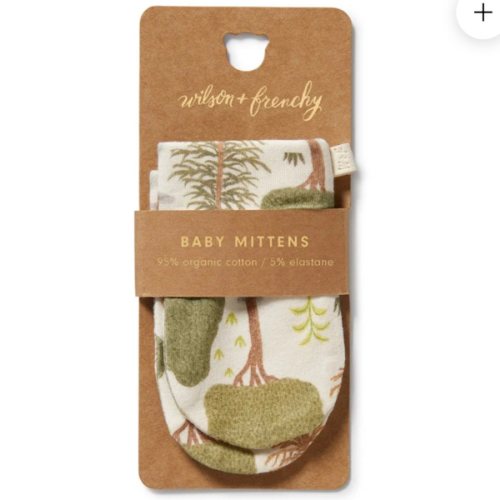 Winter Forest Organic Mittens