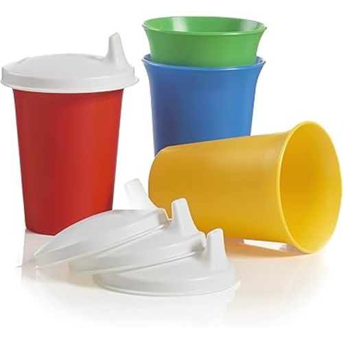 Tupperware Brand Bell Tumblers & Seals - 7 oz (200 mL) - Dishwasher Safe & BPA Free - Durable, Dripless Sippy Cup with Lid for Ages 6-24 Months