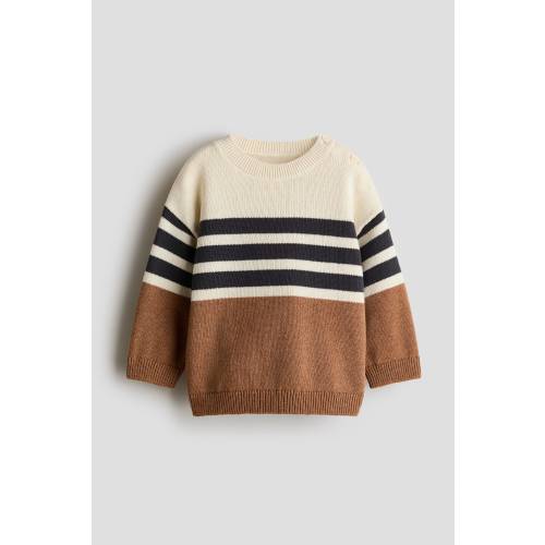 JACQUARD-KNIT COTTON SWEATER