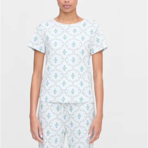 The Kelly Pajama Set - Green Trellis