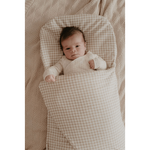 Wool Wrap Beige Gingham – Bundl Australia