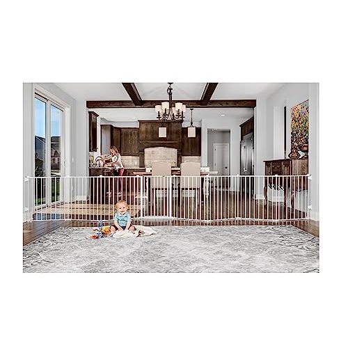 Regalo 192-Inch Super Wide Adjustable Baby Gate and Play Yard, 4-In-1, Bonus Kit, 4 Count (Pack of 1