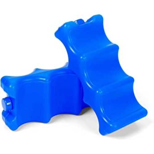 Luxja Reusable Ice Packs for Breastmilk Storage (Pack of 2), Breastmilk Bottle Ice Packs for Breastfeeding Working Mom, Blue
