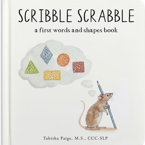 Scribble Scrabble: A Board Book of First Words and Shapes for Growing Minds (A Wishy Washy Sequel) (Tabitha Paige Children's Book Series)