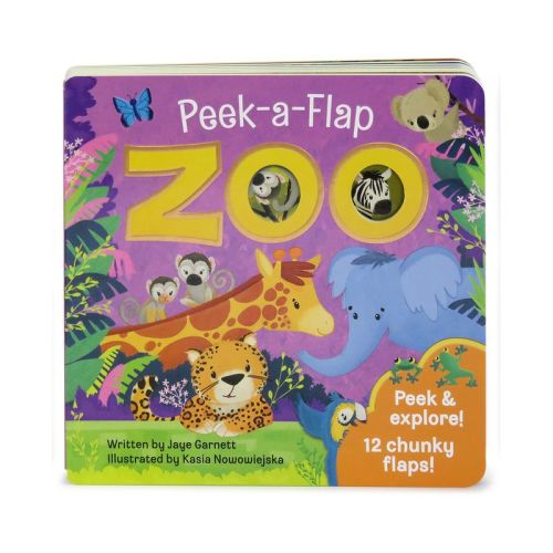 Zoo - (Peek a Flap) by Jaye Garnett (Board Book)