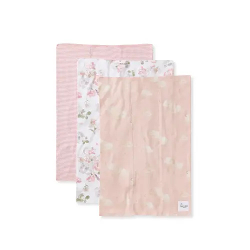 Flower Meadow Organic Baby Burp Cloths Pack of 3 – Burt's Bees Baby