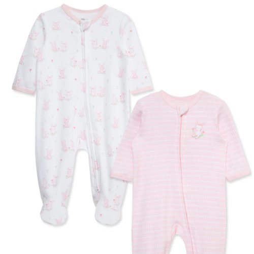Cuddly Bunnies Footies (2-Pack)