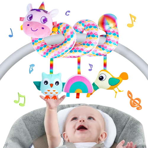 Style-Carry Baby Car Seat Toys, Stroller Toy Baby Hanging Toys, 0 3 6 9 12 Months Newborn Toys for Stroller Bassinet Crib Baby Carrier