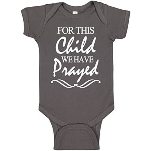 Reaxion Cute For This Child We Have Prayed Pregnancy Announcement or Baptism Christening Clothes