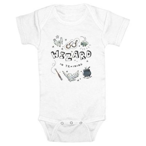 Infant's Harry Potter First Year Wizard Bodysuit - White - 6 Months
