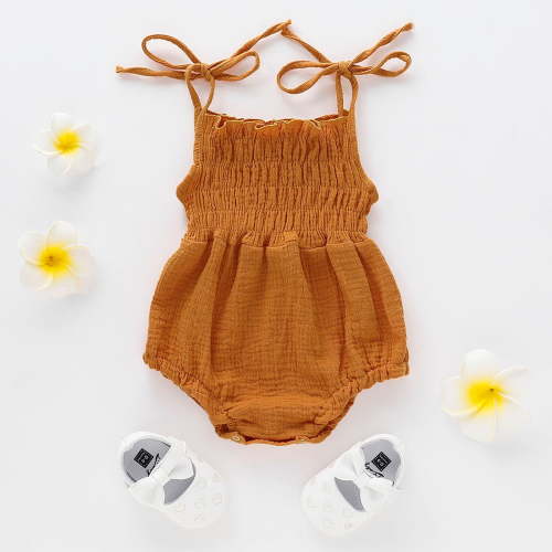 Rciityk Baby Girls Rompers Newborn Toddler Girl Clothes Gift Set Infant Adjustable Straps Summer Bodysuit Tops Outfits (0-18Month) - Spring/Summer Savings Clearance