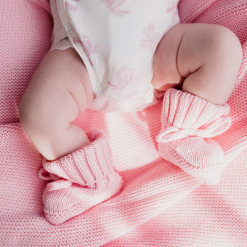 Knitted Booties | Marshmallow