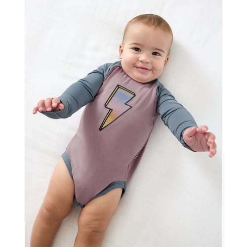 Bolt Raglan Bodysuit | Little Sleepies