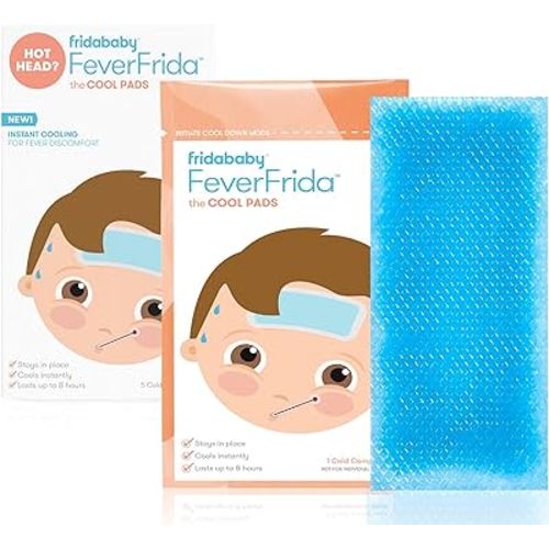 Frida Baby Cool Pads for Kids Fever Discomfort and Headache Relief, 5 Count
