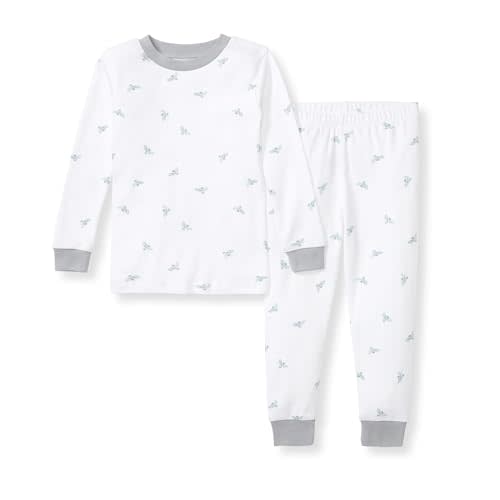 Burt's Bees Baby Boys' 2-Piece Long Sleeve Tee and Pants Organic Cotton Pajama Set
