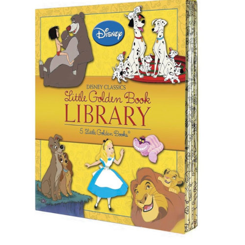 Disney Classics Little Golden Book Library (Disney Classic): Lady and the Tramp; 101 Dalmatians; The Lion King; Alice in Wonderland; The Jungle Book
