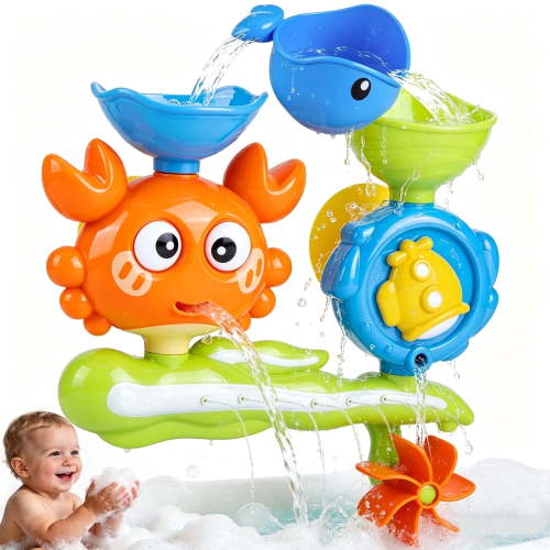 Lvelia, Baby Bath Toys, Crab Bathtub Water Toys, Yellow