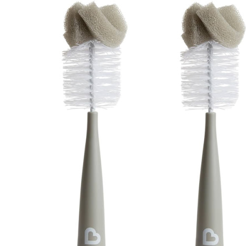 Munchkin® Sponge™ Bottle Brush, Modern Design, 2 Pack, Grey