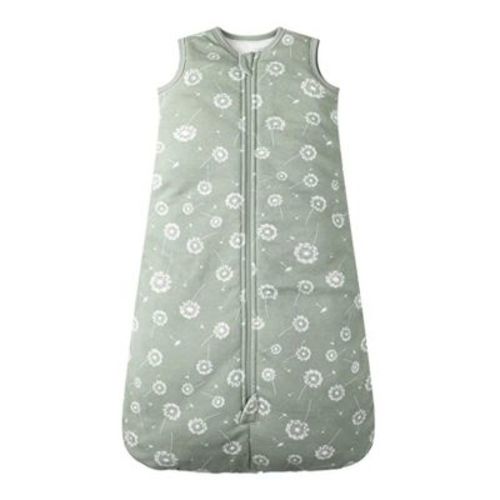 Owlivia Baby Organic Cotton 2.5tog Wearable Blanket, Sleepsack with 2-Way Zipper - Green Dandelion, 0-12 months