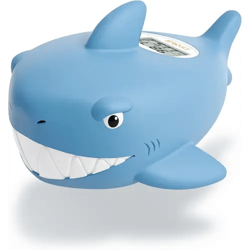 b&h Baby Bath Thermometer - Shark Thermometer for Water Temperature Monitoring, Digital Water & Room Temperature Reader, Safty Toddler Bathtub Floating Toy