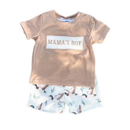 Mama’s Boy Summer Mallard Short Set