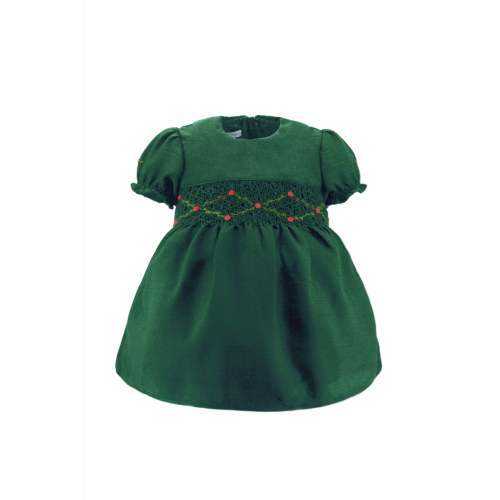 Floral Smocked Green Silk Short Sleeve Baby Dress – Carriage Boutique