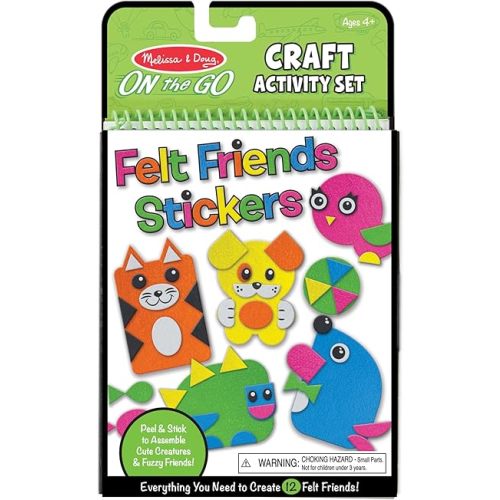 Melissa & Doug On The Go Felt Friends Craft Activity Set with 188 Felt Stickers - FSC Certified