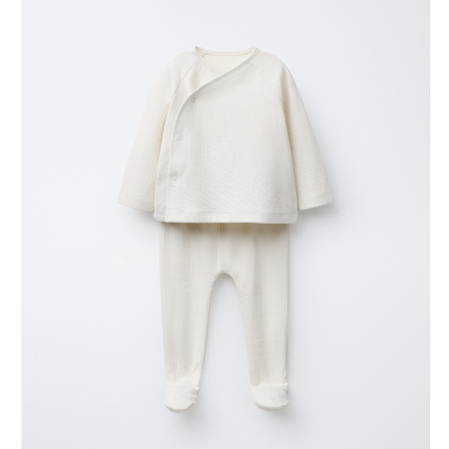 TEXTURED T-SHIRT AND LEGGINGS SET - Pale pink | ZARA United States